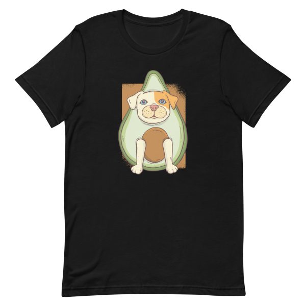 unisex-staple-t-shirt-black-front-6aa1cea36581a.jpg Avocado Dog T-Shirt