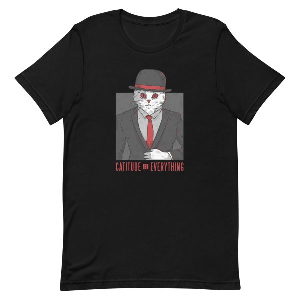 unisex-staple-t-shirt-black-front-6aa460aab6305.jpg Catitude Is Everything T-Shirt