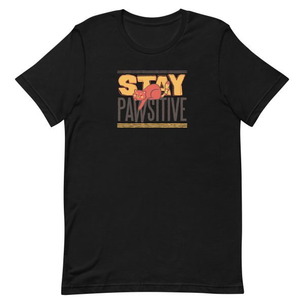 unisex-staple-t-shirt-black-front-6aa461e58efd2.jpg Stay Pawsitive T-Shirt