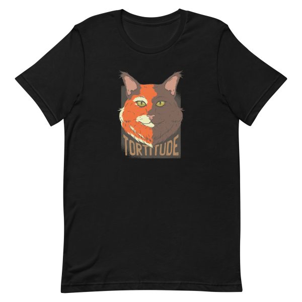 unisex-staple-t-shirt-black-front-6aa4629161b8c.jpg Tortoise Cat T-Shirt