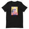 unisex-staple-t-shirt-black-front-6aa464b82708e.jpg Stylish Girl With Cat T-Shirt