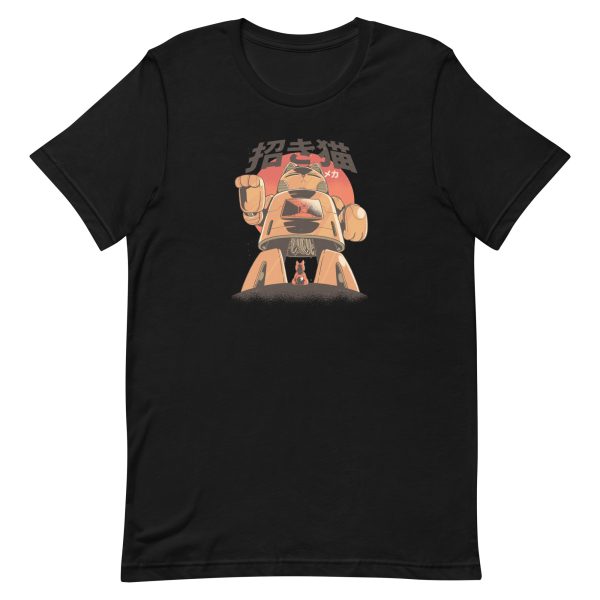 unisex-staple-t-shirt-black-front-6aa464dfbb552.jpg Cat Mecha Robot T-Shirt