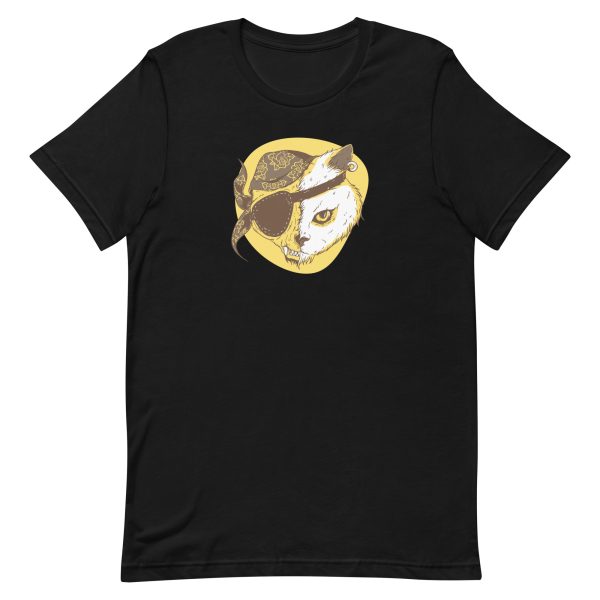 unisex-staple-t-shirt-black-front-6aa4665b1ba94.jpg Pirate Cat T-Shirt