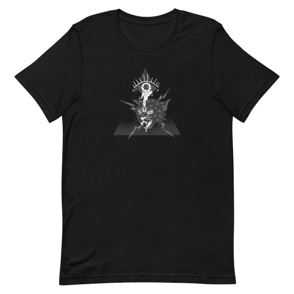 unisex-staple-t-shirt-black-front-6aa4680597048.jpg Halloween Alien Cat T-Shirt