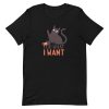 unisex-staple-t-shirt-black-front-6aa71f97e8c28.jpg Rebel Cat Quote T-Shirt
