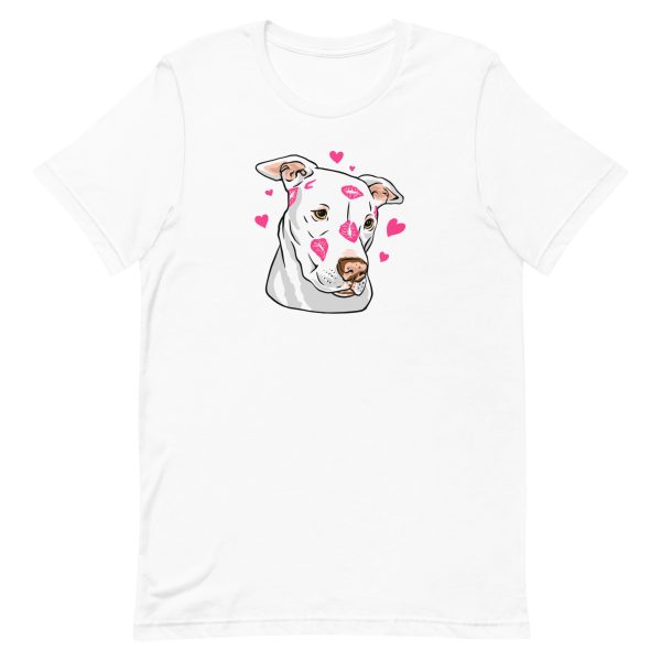 unisex-staple-t-shirt-white-front-6a9d738d5137a.jpg Cute Pitbull T-Shirt
