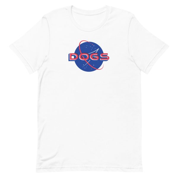 unisex-staple-t-shirt-white-front-6a9f8a069bf3f.jpg Space Dogs T-Shirt