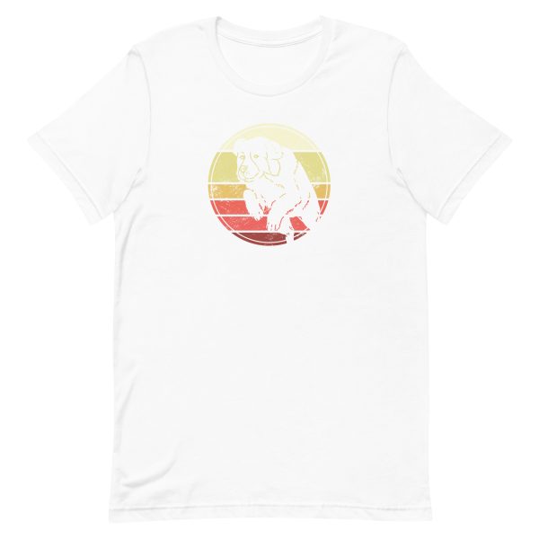 unisex-staple-t-shirt-white-front-6a9f8b7aa0d88.jpg Landseer Sunset T-Shirt