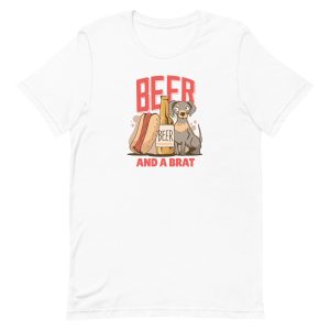 unisex-staple-t-shirt-white-front-6a9f8e9e860f3.jpg Beer Dog T-Shirt