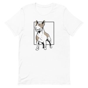 unisex-staple-t-shirt-white-front-6a9fd81ad4591.jpg Bull Terrier T-Shirt