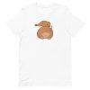 unisex-staple-t-shirt-white-front-6aa18681f23f5.jpg Dachshund Butt T-Shirt
