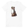 unisex-staple-t-shirt-white-front-6aa186a960aeb.jpg Australian Shepherd Dog T-Shirt