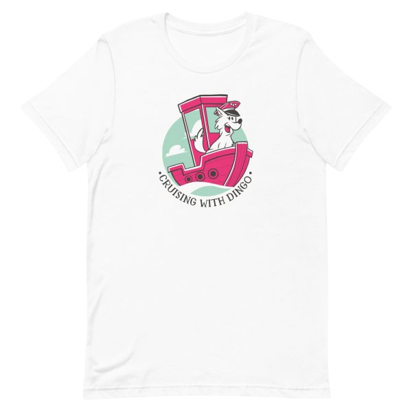 unisex-staple-t-shirt-white-front-6aa189c28dd32.jpg Dog Captain T-Shirt