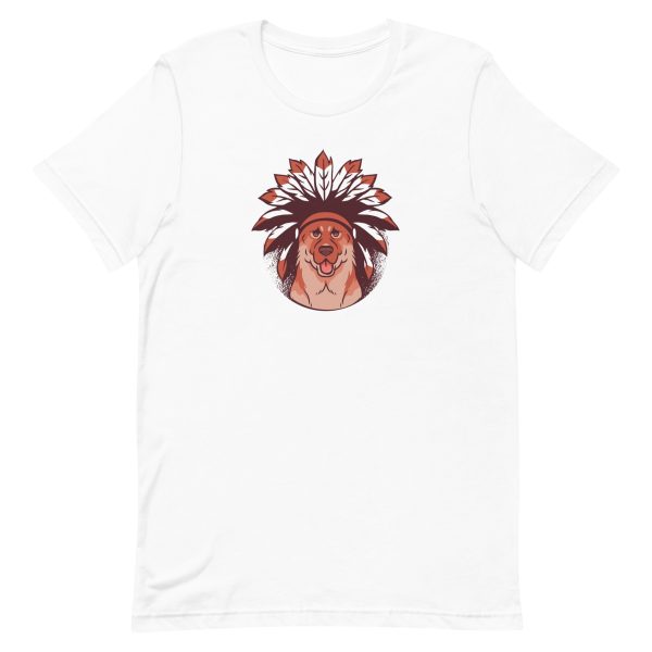 unisex-staple-t-shirt-white-front-6aa18b4344677.jpg German Shepherd Native T-Shirt