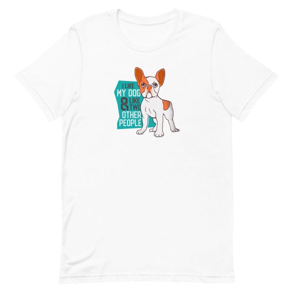 unisex-staple-t-shirt-white-front-6aa1cd7d1ddd4.jpg I Love My Dog T-Shirt