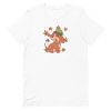 unisex-staple-t-shirt-white-front-6aa1cde055e63.jpg Fall Dog T-Shirt