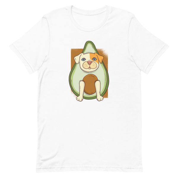 unisex-staple-t-shirt-white-front-6aa1cea362a9b.jpg Avocado Dog T-Shirt