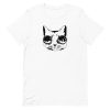 unisex-staple-t-shirt-white-front-6aa46537b9f2d.jpg Cat With Goggles T-Shirt