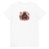 unisex-staple-t-shirt-white-front-6aa720680cf81.jpg Cat On Balcony T-Shirt