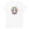unisex-staple-t-shirt-white-front-6aa720be538e4.jpg Cat Namaste T-Shirt